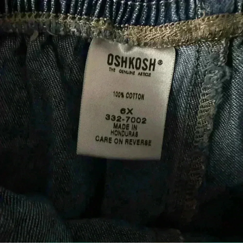 Girls size 6x Oshkosh Jean skirt skort Vintage Y2K 90s denim skirt